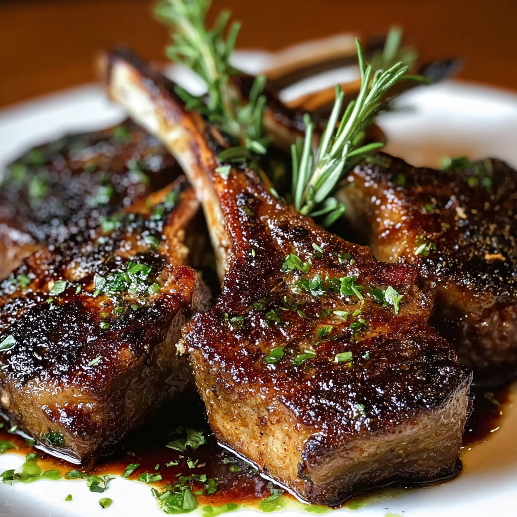Honey Garlic Lamb Chops with Sweet Glaze: A Sweet and Savory Sensation