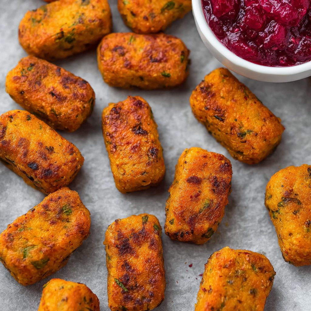 Sweet Potato Zucchini Tots