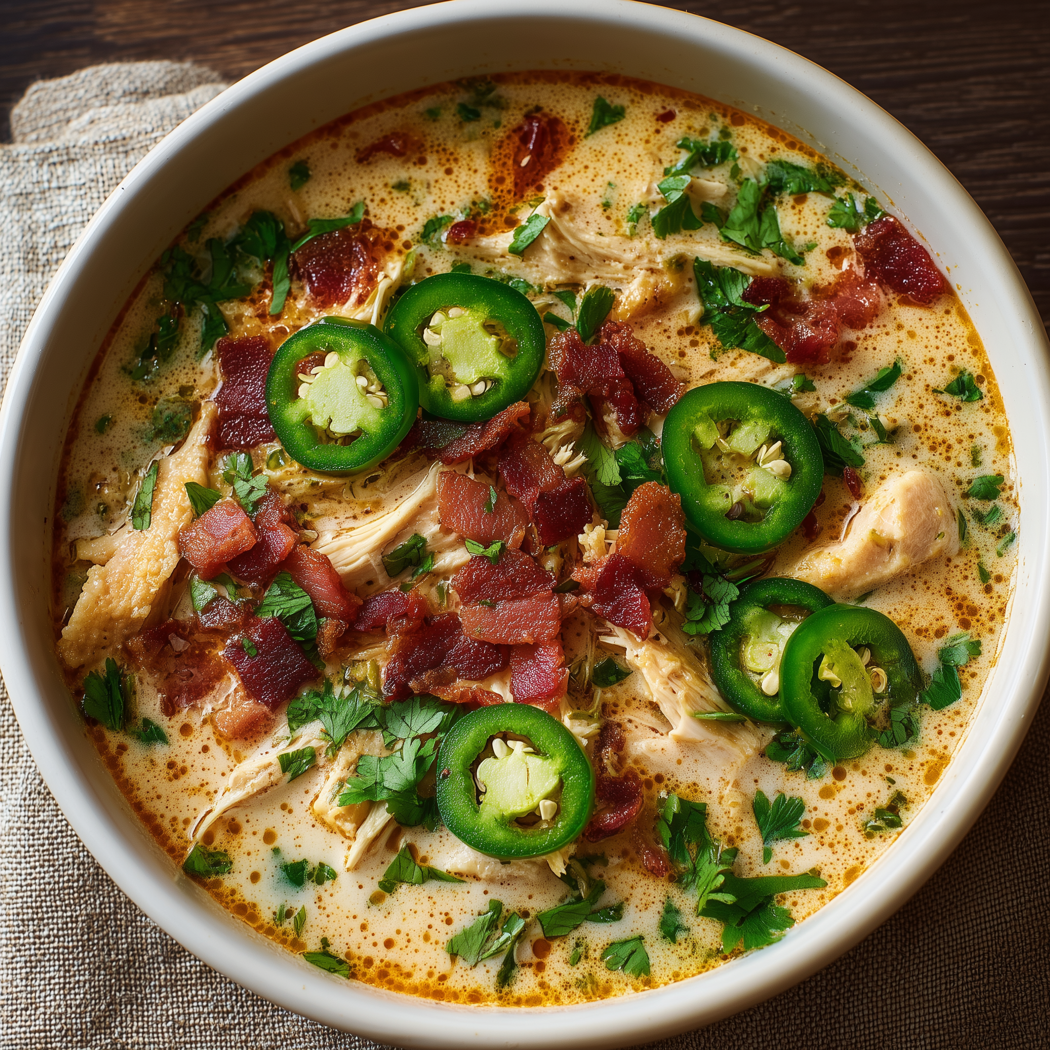 Spicy Jalapeño Popper Chicken Soup