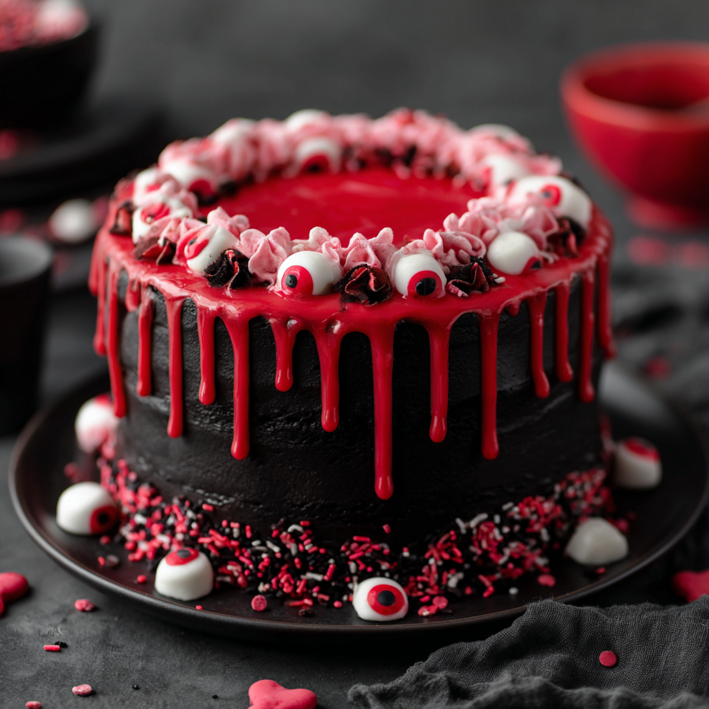 Spooky Halloween Marble Cake