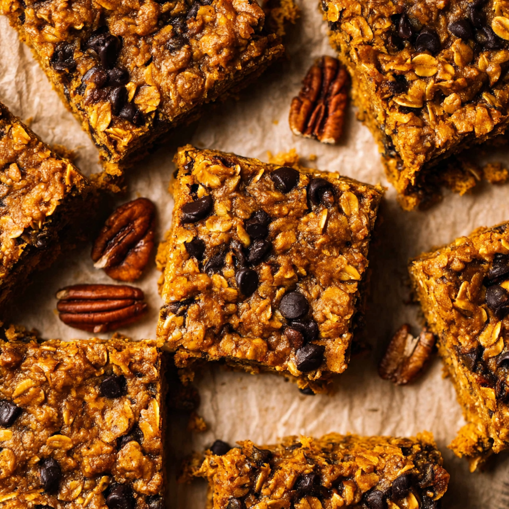 Healthy Pumpkin Oatmeal Bars