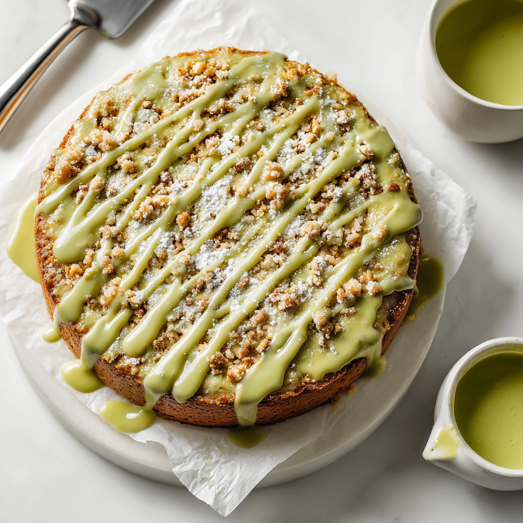 Vegan Pistachio Coffee Cake