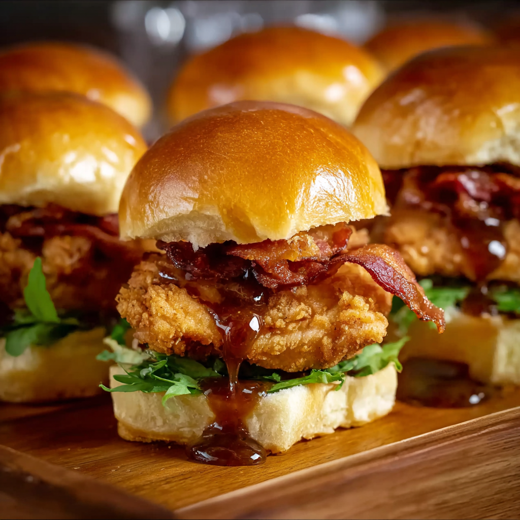 Maple Chicken & Bacon Sliders
