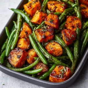 Sweet Potato & Green Bean Tray Bake: Easy & Delicious Recipe
