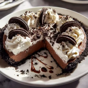 Thanksgiving Chocolate Oreo Pie