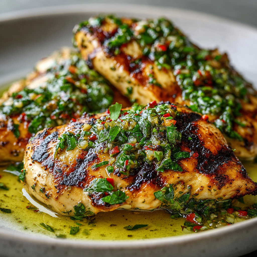 Grilled Salsa Verde Pepper Jack Chicken