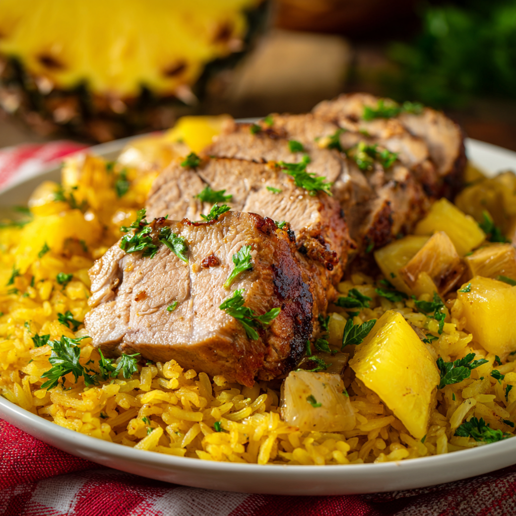 Slow Cooker Pineapple Pork Loin