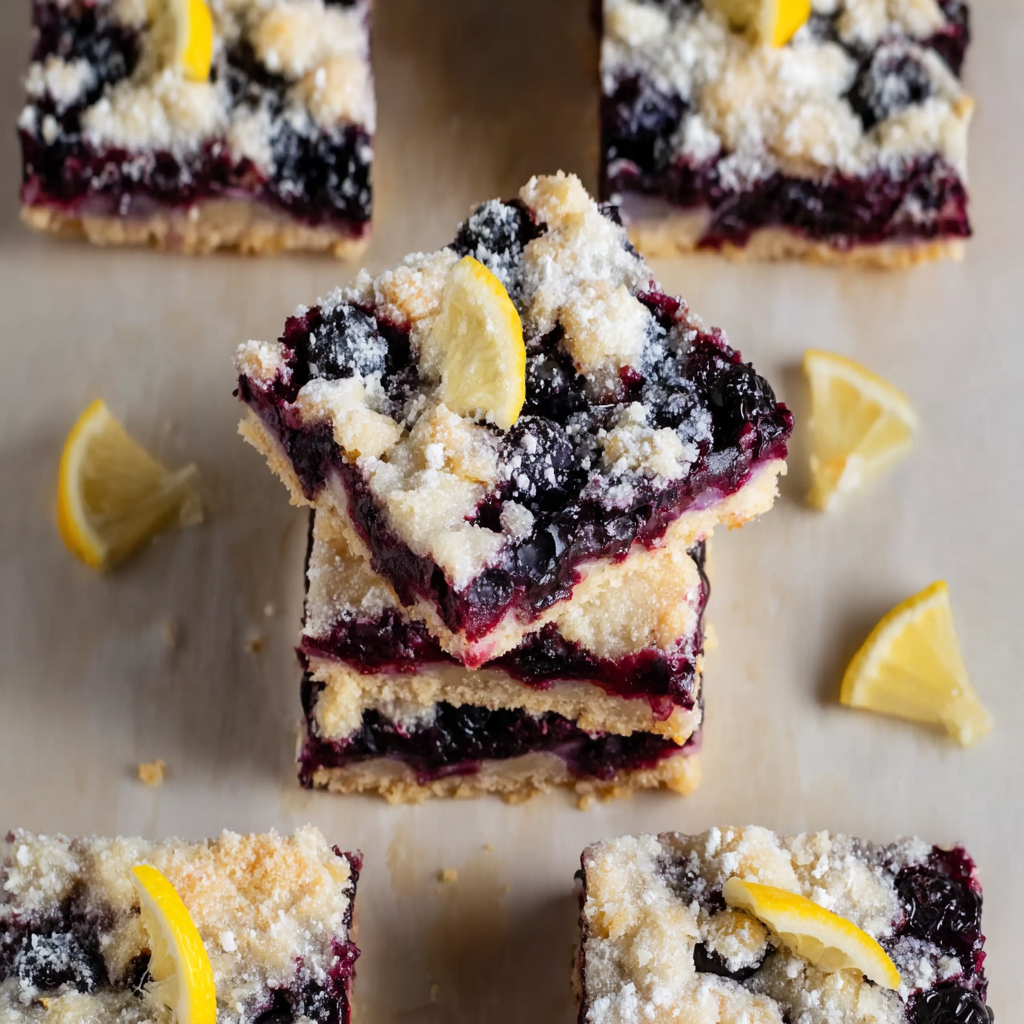 Gluten‑Free Lemon Blueberry Bars (Dairy‑Free)