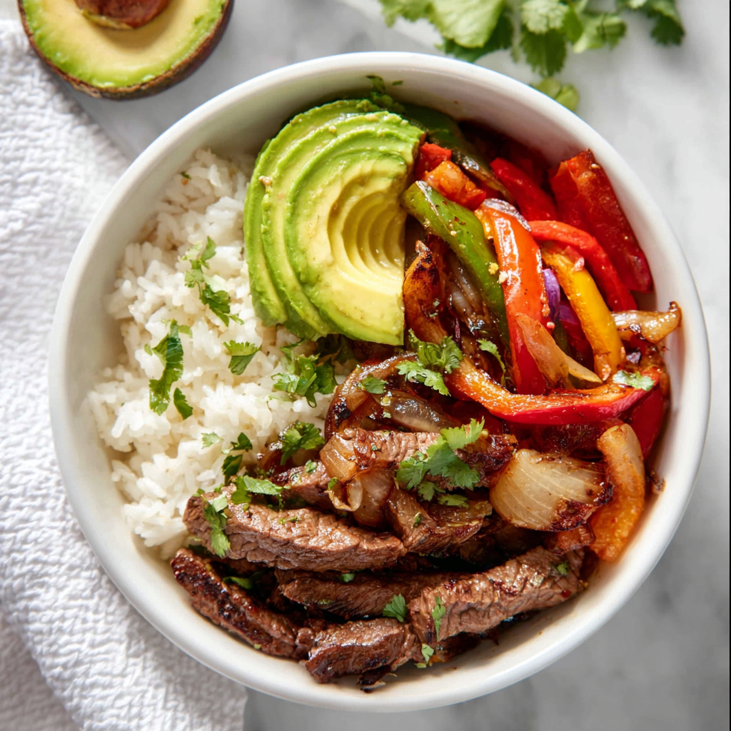 High-Protein Steak Fajita Bowl