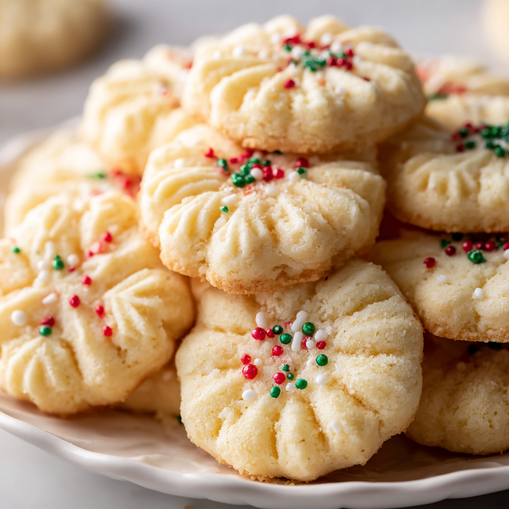 Whipped Shortbread Cookies