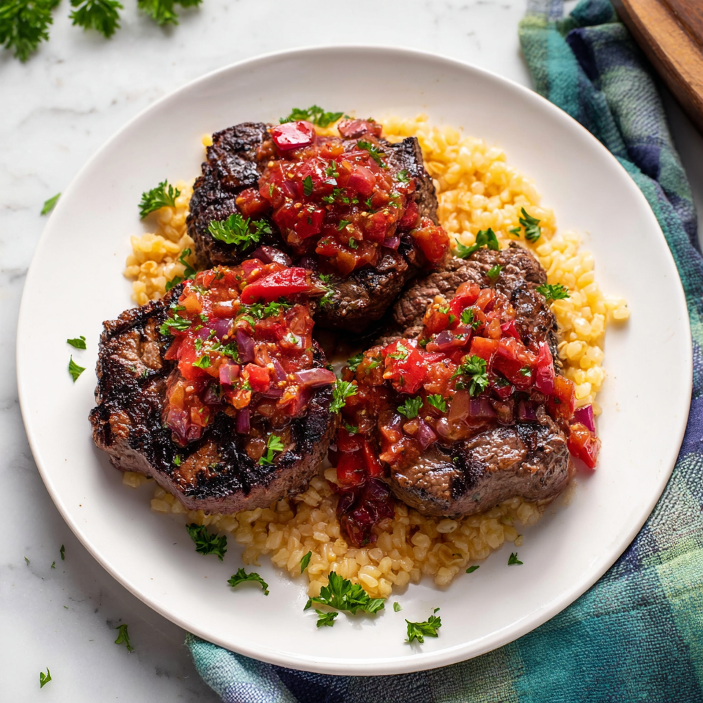 Grilled Lamb Loin Chops with Herb & Citrus Touch