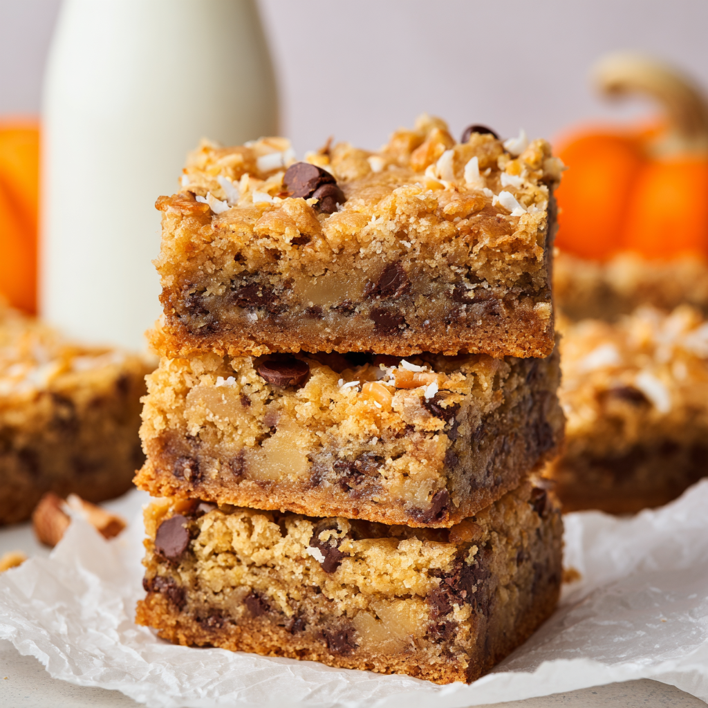 Pumpkin Spice Magic Cookie Bars