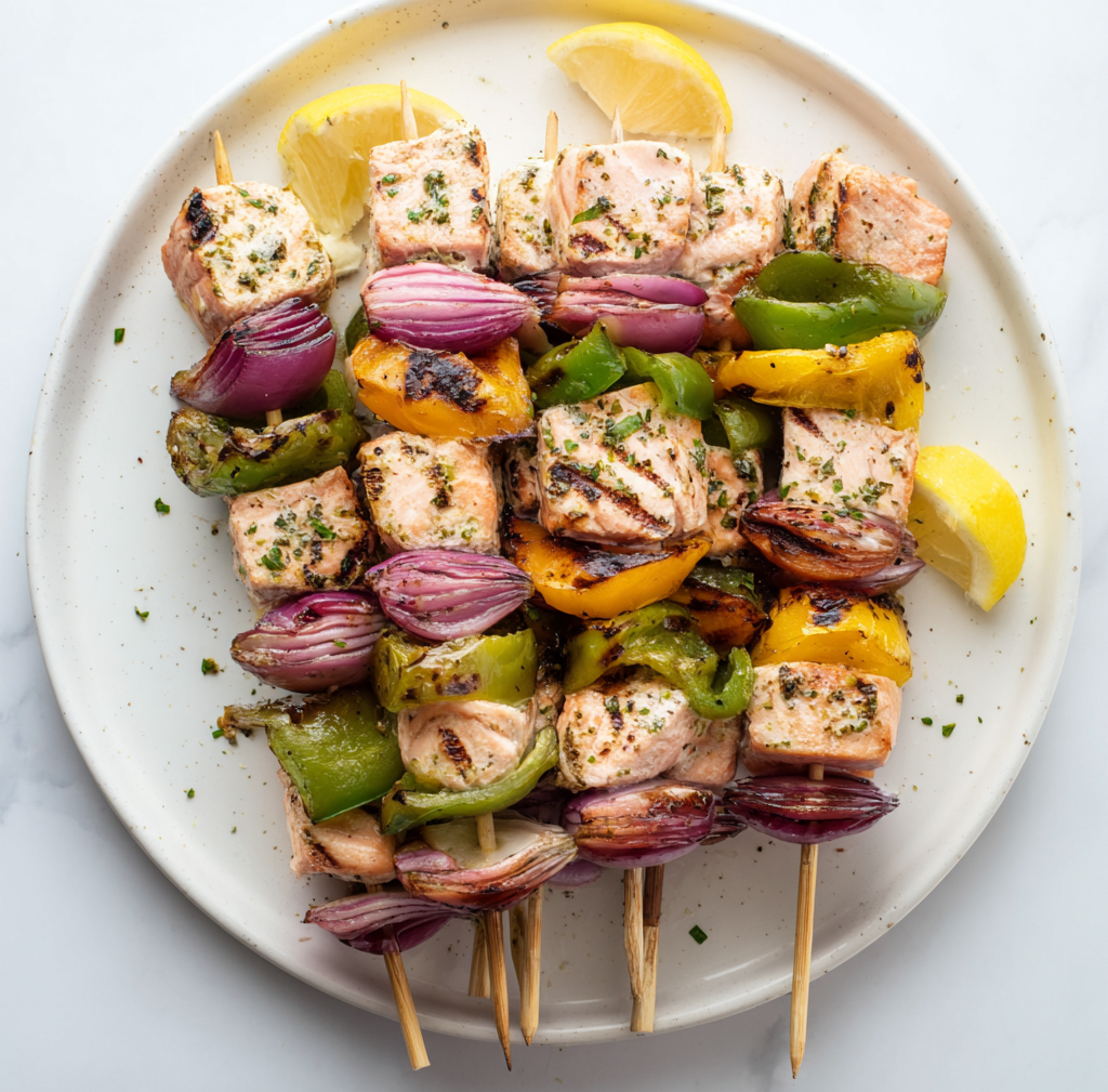 Grilled Salmon Kababs