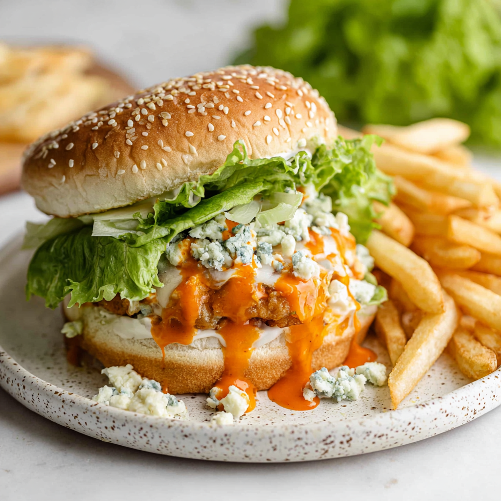 Buffalo Chicken Burgers