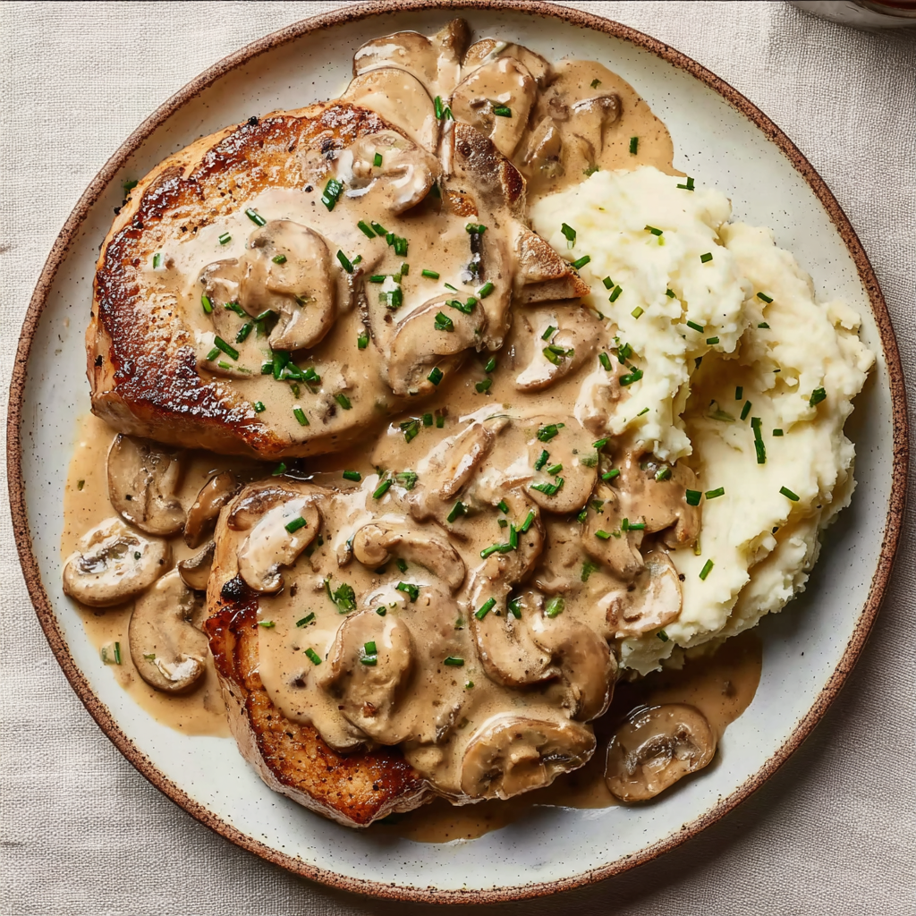 Cream‑of‑Mushroom Pork Chops