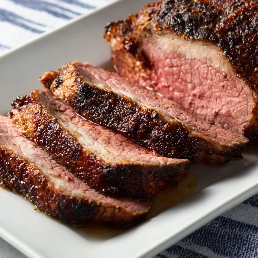 Baked Dijon Brown Sugar Corned Beef