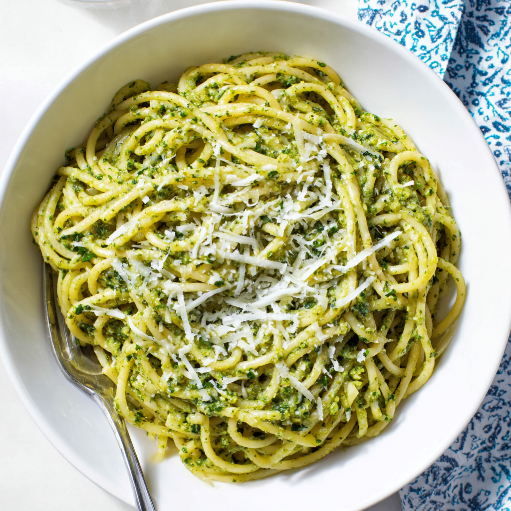 Easy Basil Pesto Pasta