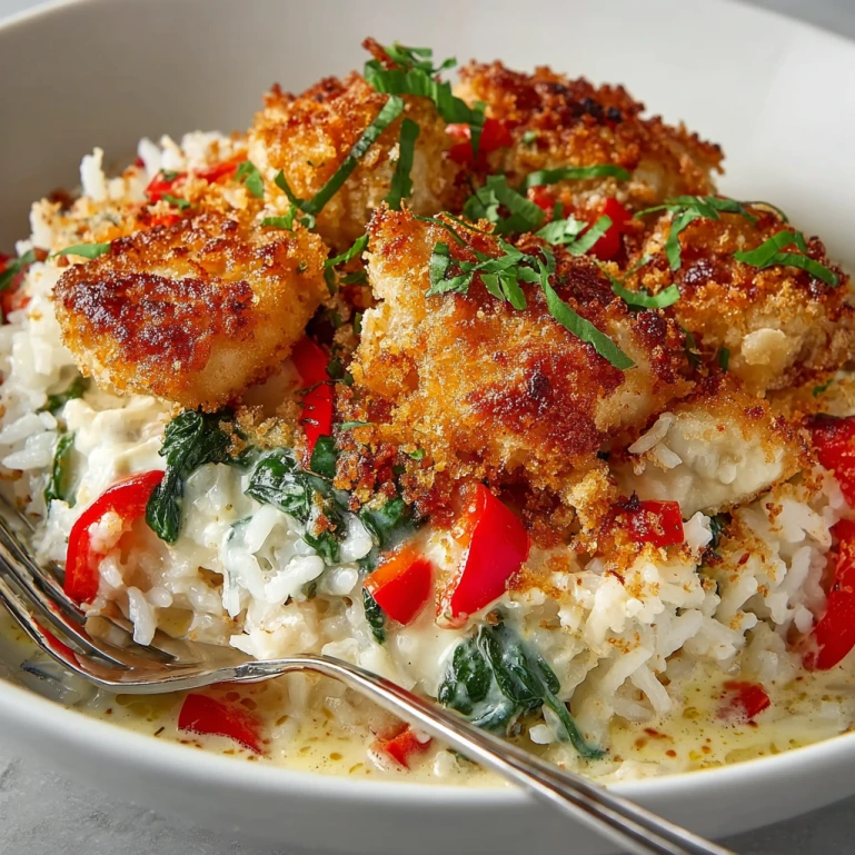 Chicken Rice Feta Casserole