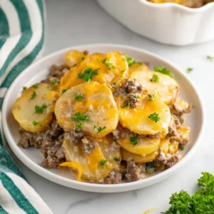 Crockpot Hamburger Potato Casserole