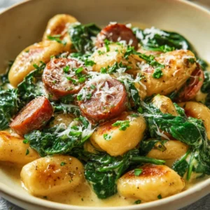 Creamy Pierogi and Turkey Sausage Skillet 🥟🦃