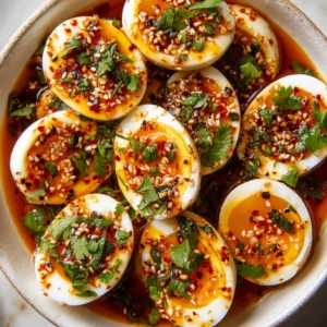 Spicy Chili Garlic Deviled Eggs Recipe with a Fiery Kick