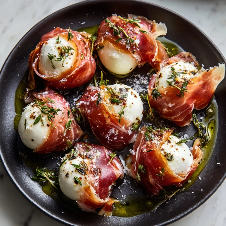 Prosciutto Wrapped Mozzarella Bites