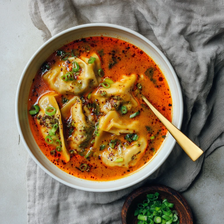 Thai Coconut Curry Dumpling Soup