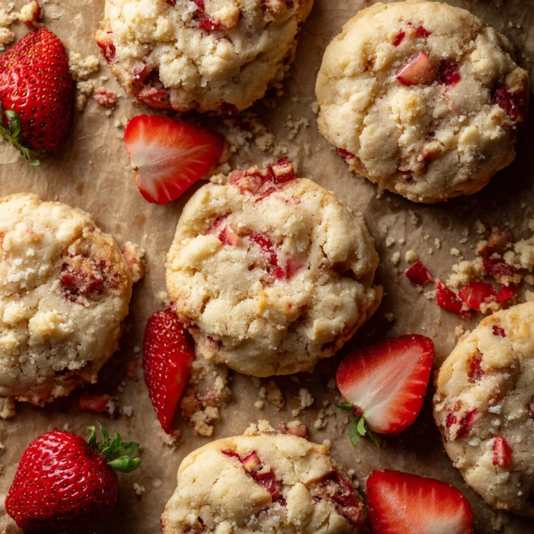 Strawberry Cheesecake Cookies