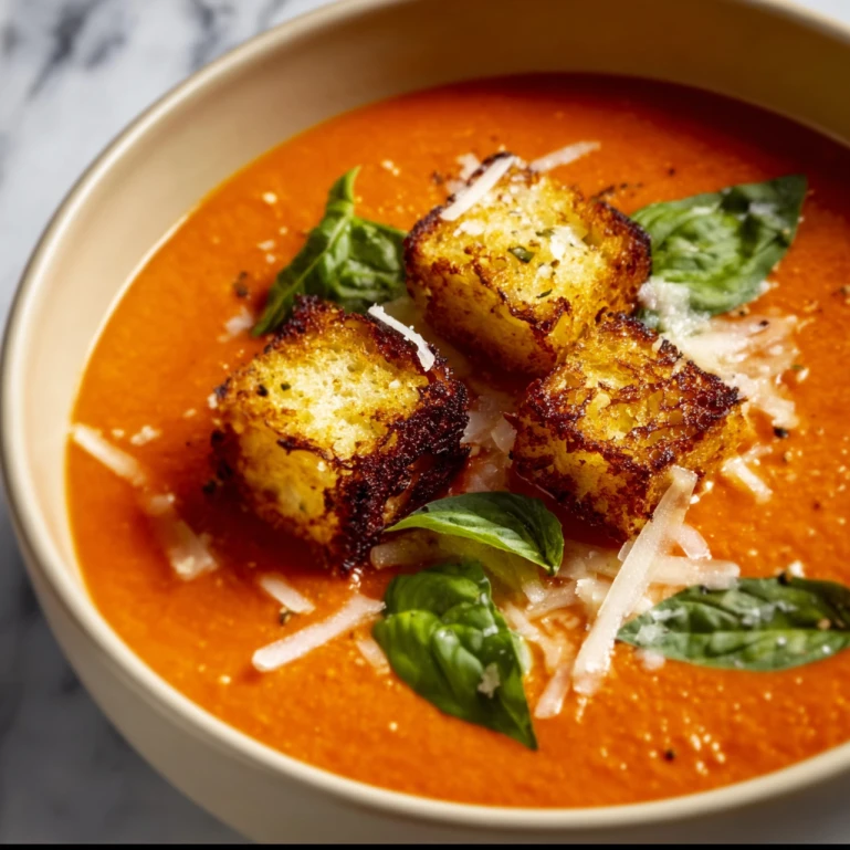 Creamy Tomato Soup with Heavy Cream