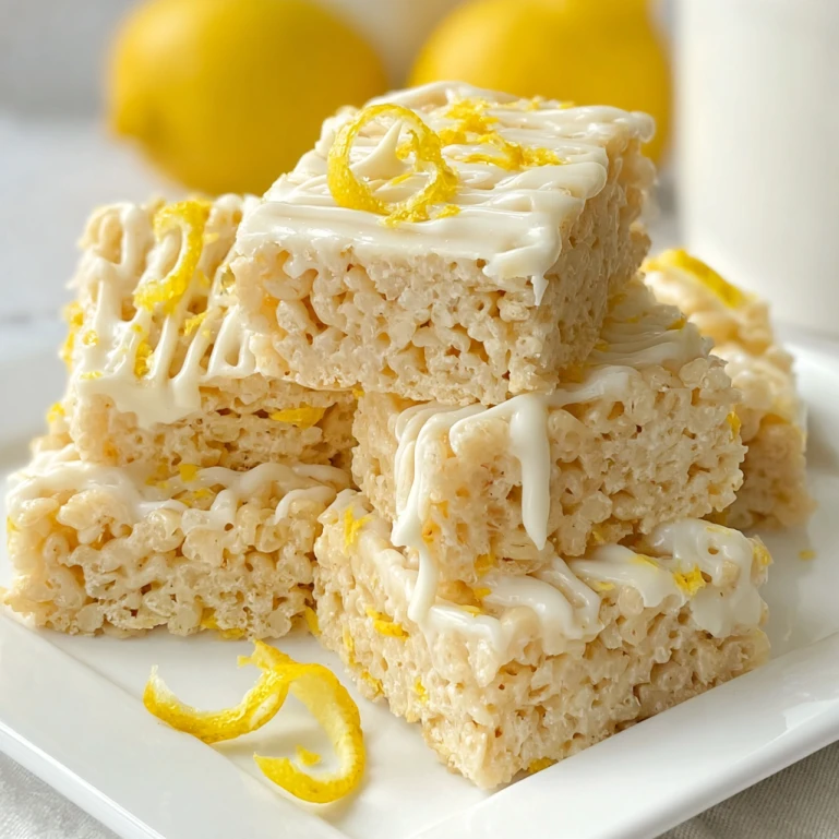 Lemon Rice Krispy Treats