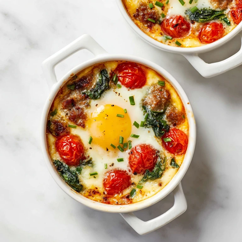 Baked Feta Eggs