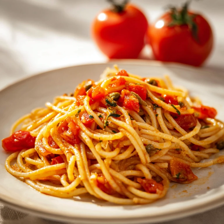 Tomato Bacon Spaghetti