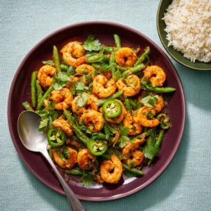 Bangladeshi Spiced Shrimp and Green Bean Stir-Fry for Comfort