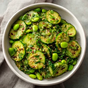 Spicy Cucumber Edamame Salad