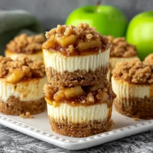 Apple Crisp Mini Cheesecakes