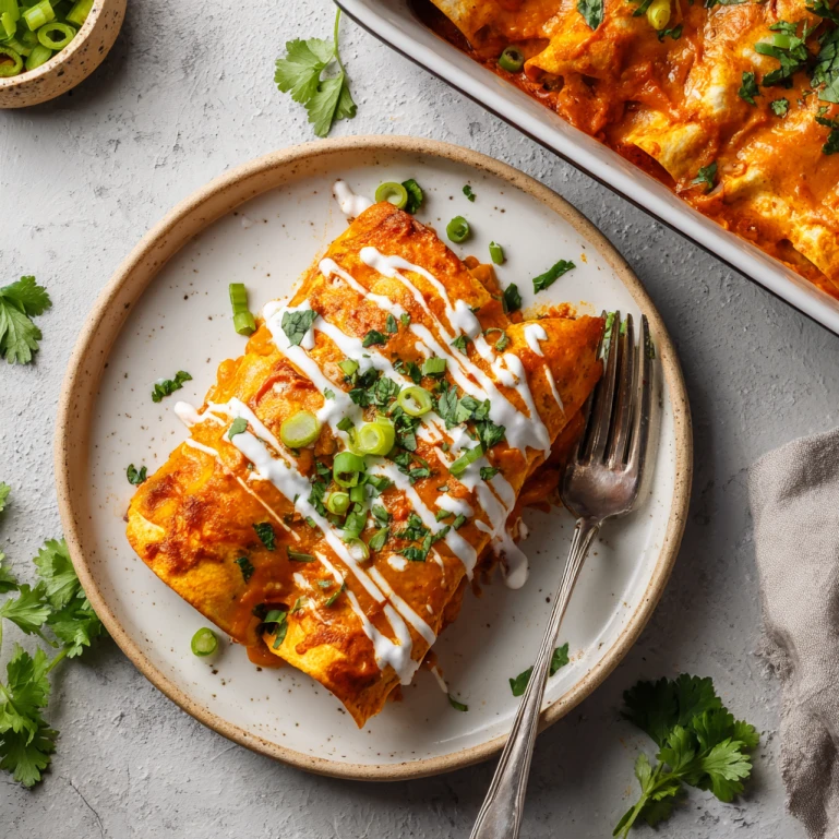 Buffalo Chicken Enchiladas