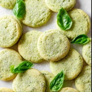 Lemon Basil Butter Cookies