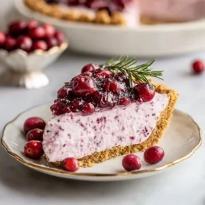 No Bake Cranberry Pie
