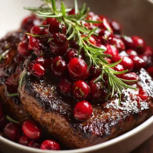Cranberry Roast Beef Dish