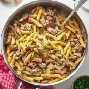 Creamy Prime Rib Pasta
