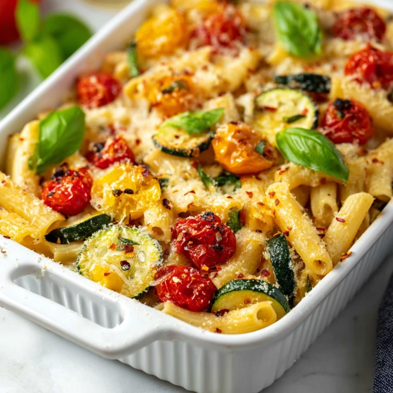 Baked Feta Pasta with Vegetables