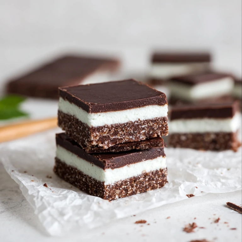 No-Bake Peppermint Slice