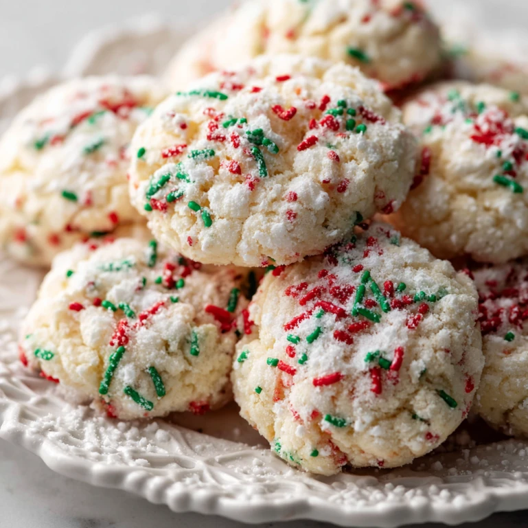 Christmas Gooey Butter Cookies