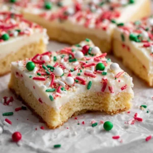 The best Christmas sugar cookie bars