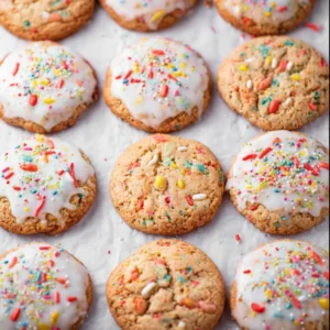 Strawberry Pop Tart Cookies