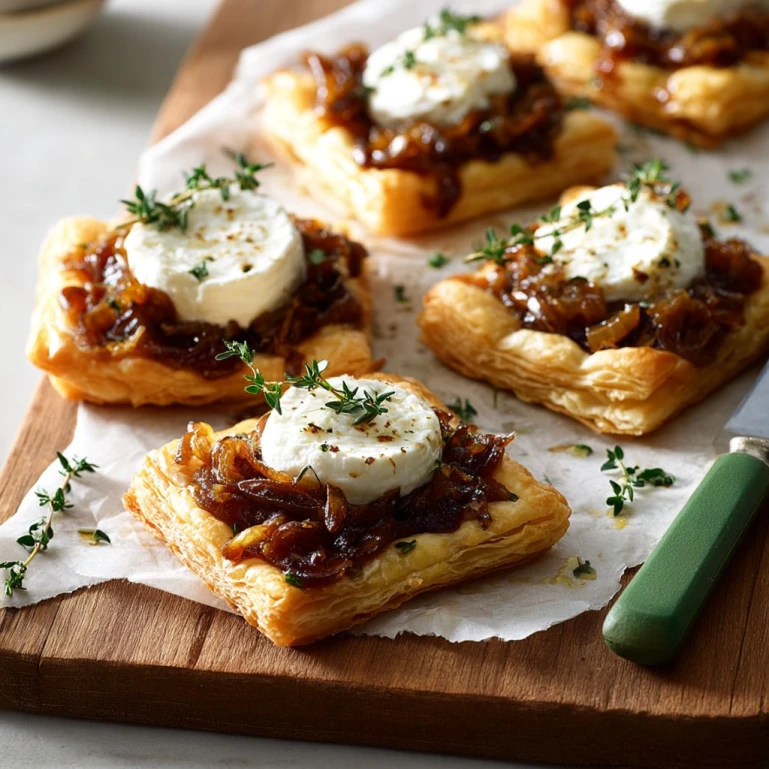 Goat Cheese & Onion Pastries