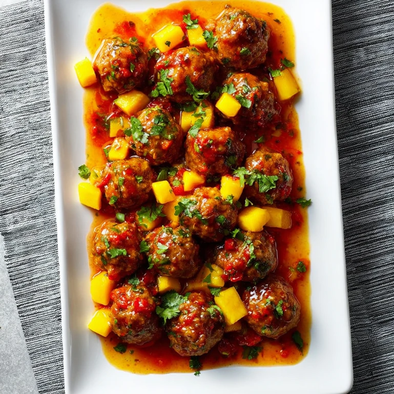 Orange-Glazed Chicken & Chorizo Meatballs