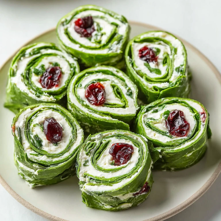 Christmas Cranberry Pinwheels
