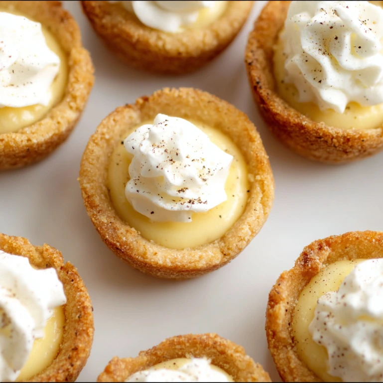 Eggnog Cookie Cups