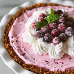 Cranberry Mousse Pie